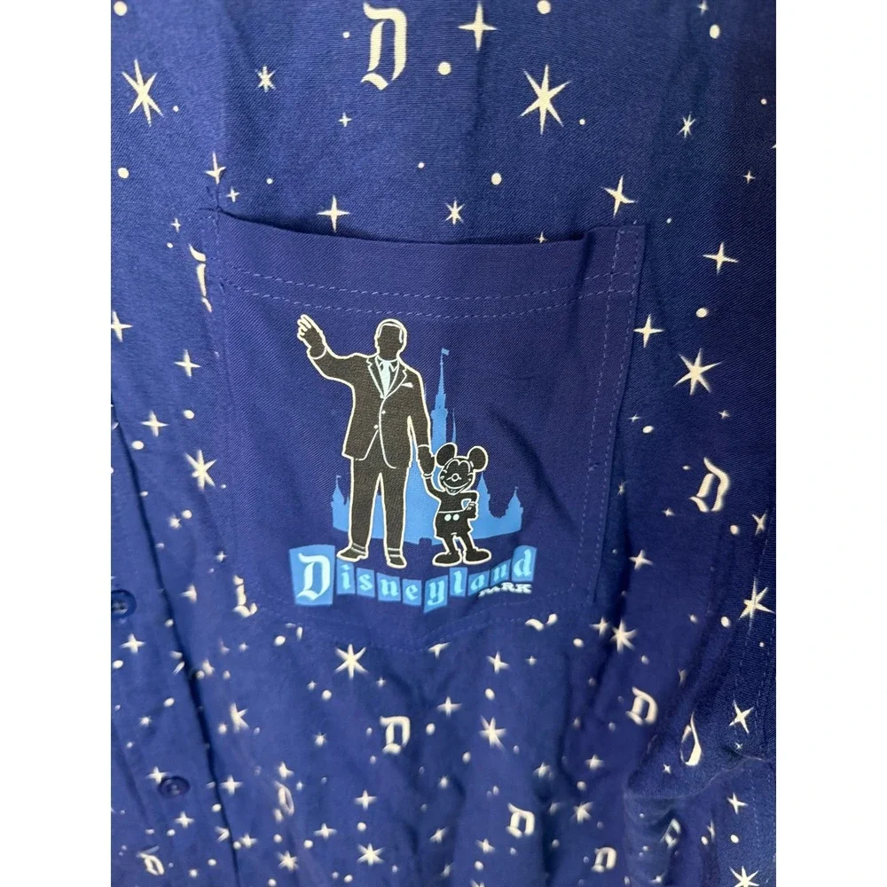 Disney Parks Our Universe 65 years of Magic XL Disneyland Statue Rayon Shirt